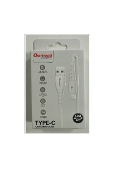 Oshtraco Pure Copper Type C to USB Charger & Data Sync Cable 1.2mt