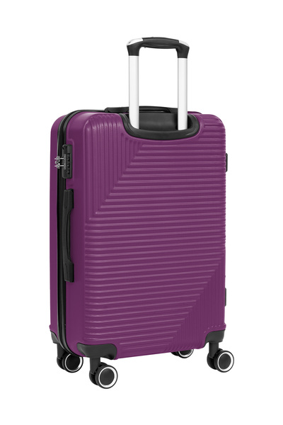PARAJOHN Travelux 20 Inch Cabin Luggage with Combination Lock & 8 Spinner Wheels, Small Hard ABS Cabin Suitcase for Travel, Trolley Bag for Travel, Carry On Luggage Suitcase for Men & Women
