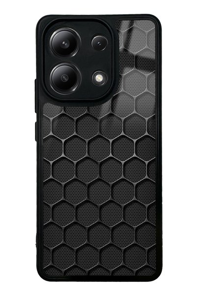 Spoyi حافظة هاتف لامعة بتصميم شبكي لهاتف Xiaomi Redmi Note 13 4G