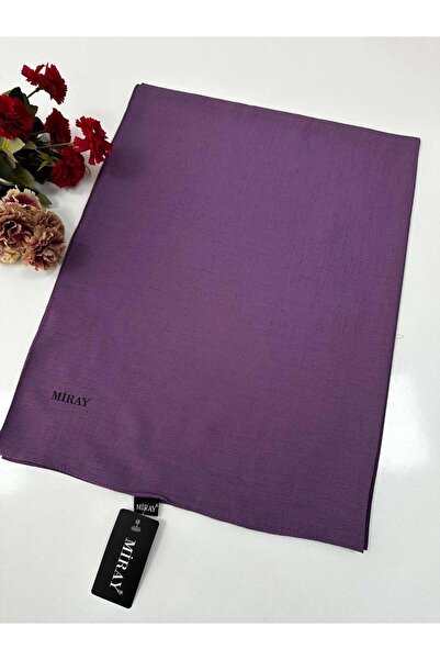 MİRAY Romeo Cotton Linen Shawl Color: Purple Vdm0121