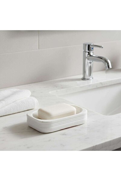 PAN HOME Bia Soap Dish 8.7x2.5x13cm - White