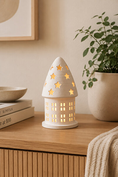 WOWOLAB Küçük Ev Tealight Mumluk 10 cm