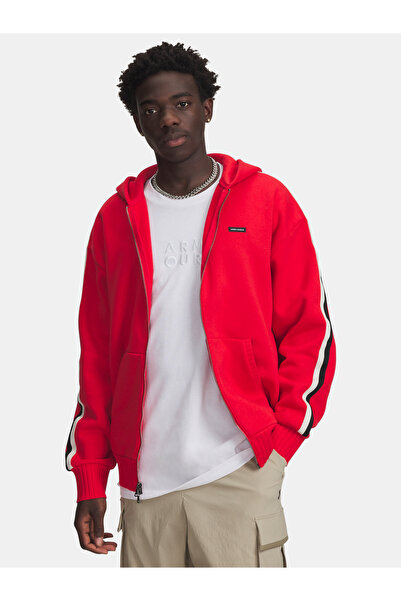 Under Armour Hanorac bărbătesc UA Icon Heavy Rib FZ-RED