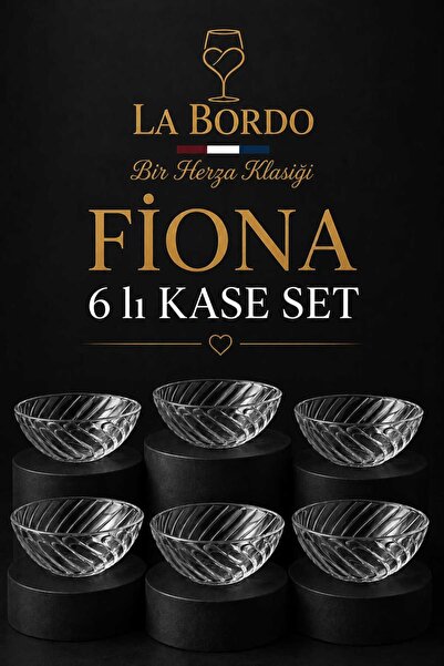 Herza House Fiona Crystal Glass Presentation Bowl |   6 Pieces