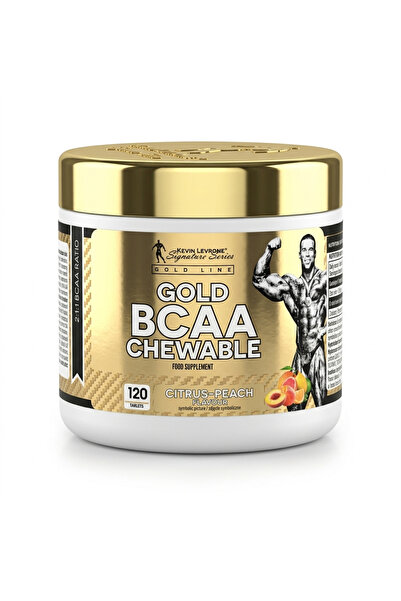 kevin levrone Gold BCAA Chew Citrus Peach 120 Tablets Branched Chain Amino Ac...
