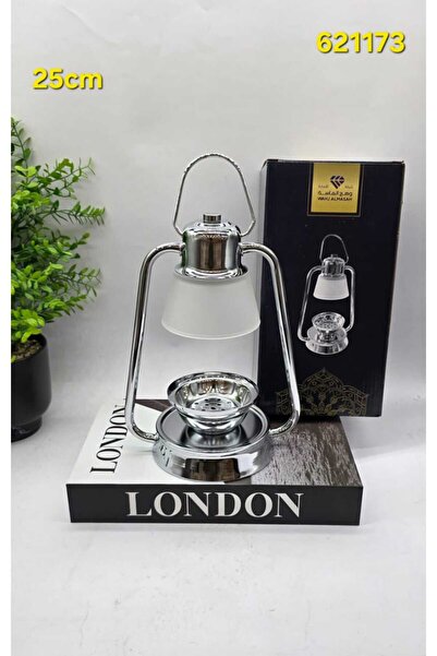 WAHJ ALMASAH Luxury Ramadan Lantern Shaped Silver Shiny Color Glass Ice Block...