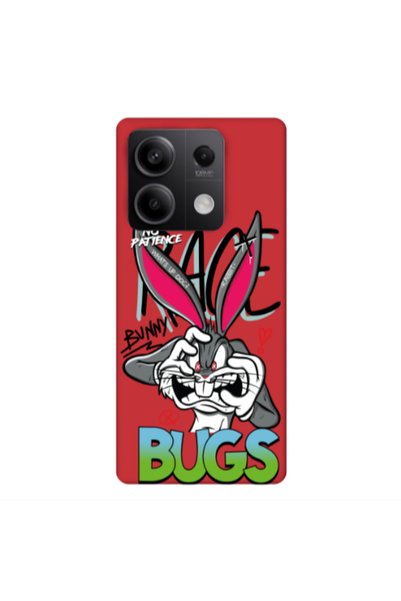 Other Xiaomi Redmi Note 13 5G No Patience Red Colored Silicone TPU Θήκη