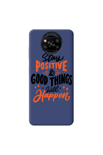Other Xiaomi Poco X3 /X3 Pro Stay Positive Dark blue Colored Silicone TPU Θήκη