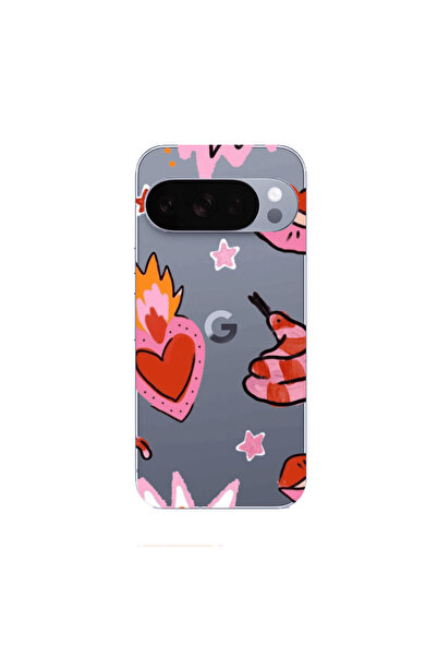 Other Google Pixel 10 Pro XL Snake heart Transparent Silicone TPU Θήκη