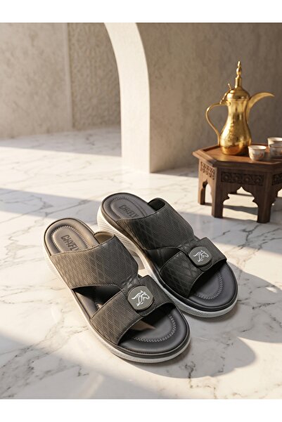 SAUDI STEPS Ultra-Light Men's Slip-On Slides - Convenient Casual Summer Sandals
