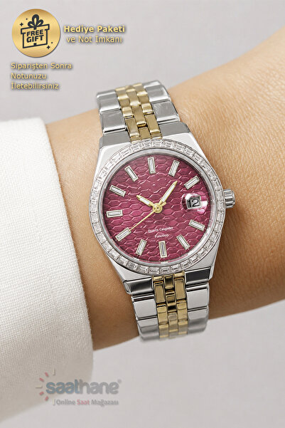 Saathane Stone Calendar Special Glass Special Dial Design Functional Plum Dia...