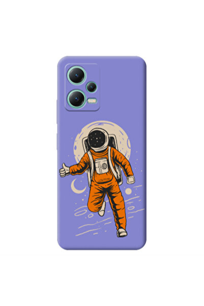 Other Xiaomi Redmi Note 12 Pro 5G Hitchhike Purple Colored Silicone TPU Θήκη