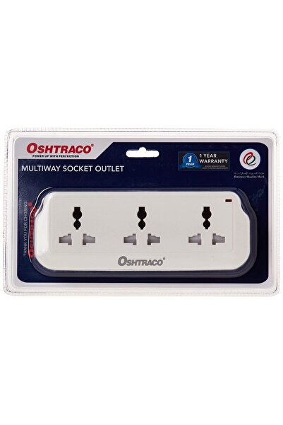 Oshtraco 3 way universal multi socket
