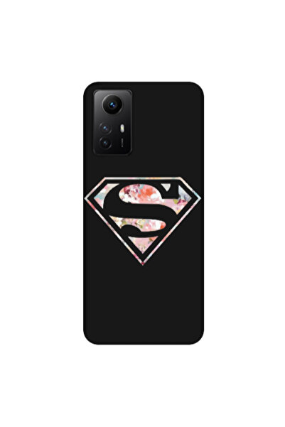 Other Xiaomi Redmi Note 12s Superman logo Black Colored Silicone TPU Θήκη