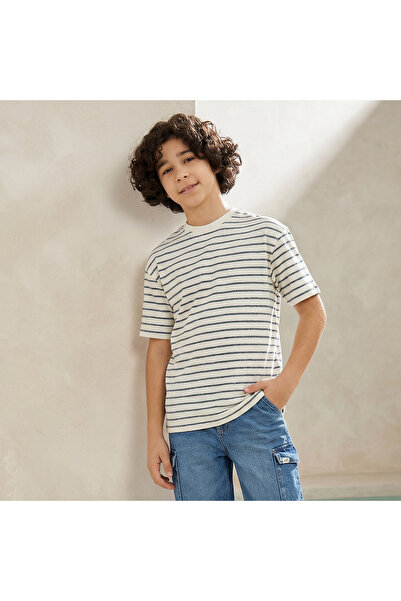 Lee Cooper تيشيرت بأكمام قصيرة ورقبة دائرية مخطط