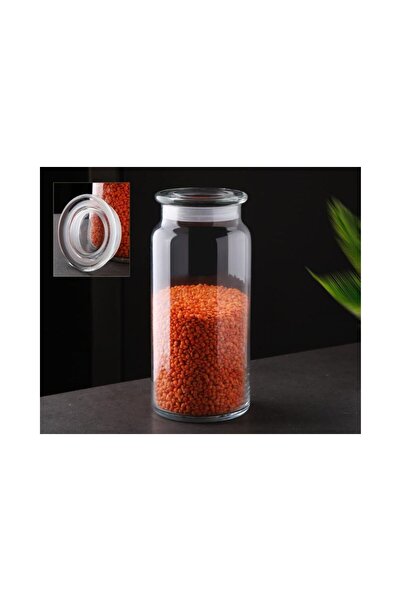 USTAOGLUHOME Anti-Theft Jar with Glass Lid 1100 ml