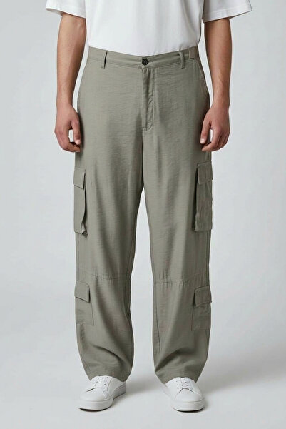 Geco Men's Premium Imported Summer Linen Blend Breathable Baggy Fit Jogger Re...