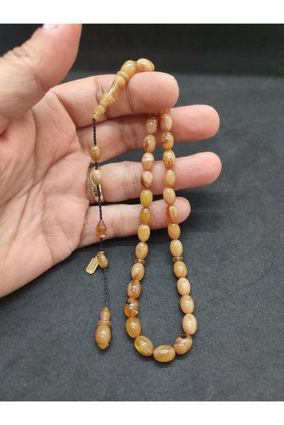 İskeçe Tesbih Serdal Akdeniz Masterpiece with Imame Ring, Full Hand Size Object, Katalin Certified 10017