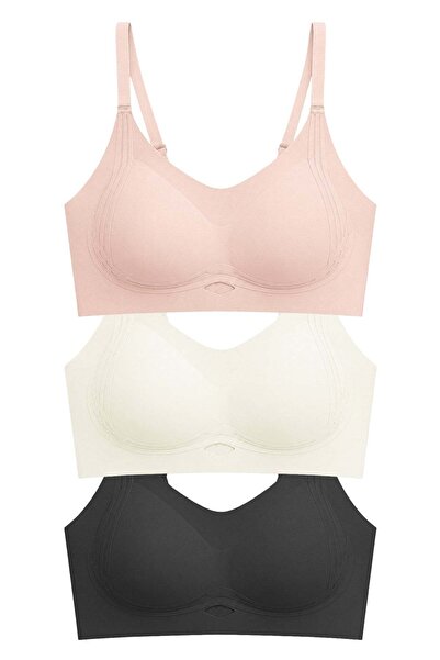 Cottonhill Seamless Bra - Elaris |Lazer Kesim Balensiz Dekolteli Şerit Detay ...