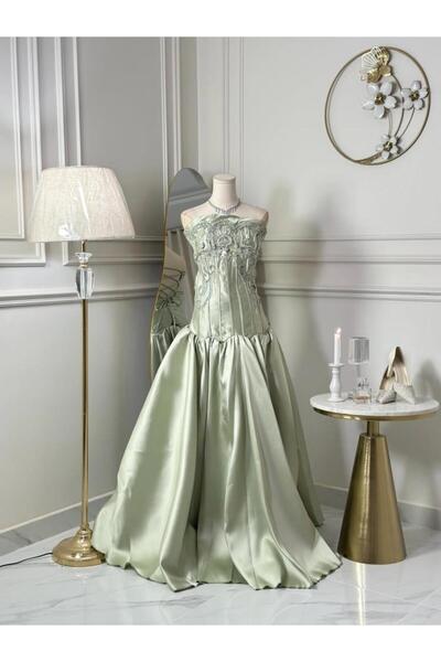 vanus fashion 7328-فستان سهره طويل
