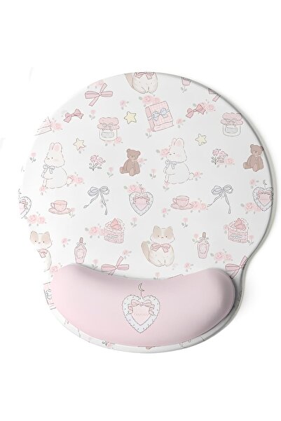 Urban URBANNX Mouse Pad with Wrist Rest, Ergonomic Wrist Support, Milk Silk F...