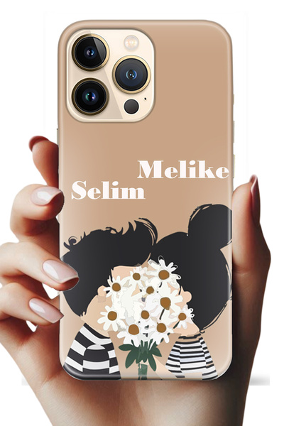 Noprin Apple iPhone 13 Pro Max Kılıf - İsimli Yazılı Kişiye Özel Kişileştirel...