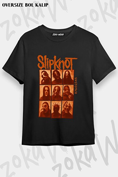 ZOKAWEAR Μπλουζάκι Unisex Loose Fit με στάμπα Slipknot v40