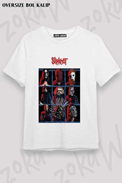 ZOKAWEAR Μπλουζάκι Unisex Loose Fit Slipknot v25 με στάμπα