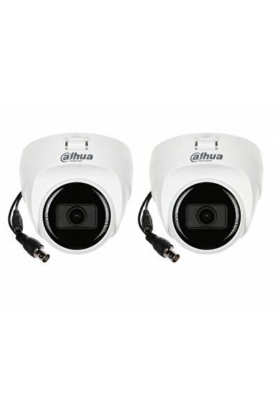 DAHUA 2 Adet HAC-T1A21-U-0280B, 2Mpix, 2.8mm Lens, 25 Mt Gece Görüşü, Dome Ka...