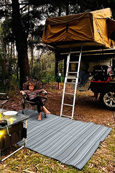 Kuga Halı Plaj Kamp Piknik Bahçe Balkon Teras Karavan Halısı Hasır Halı Mat S...