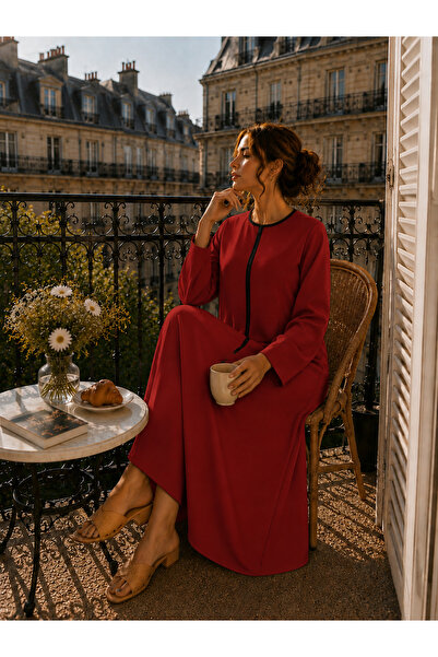 Defkay Solid Color Summer Flexible Fabric Dressing Gown-Nightgown
