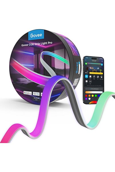 Govee شريط إضاءة LED ذكي من نوع COB، متوافق مع أليكسا ومساعد جوجل ومادة ماتير...