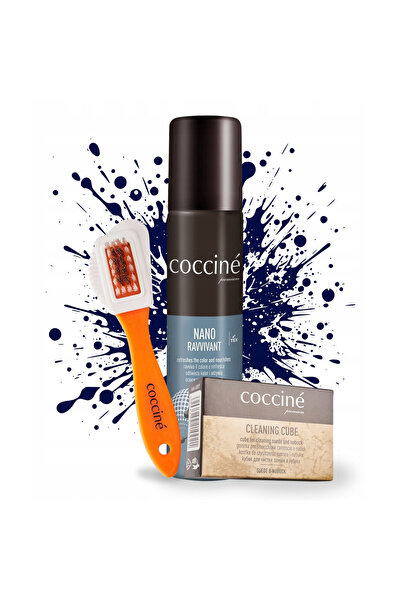 Coccine Set de ingrijire pentru piele intoarsa si nubuc, Coccine, 3 in 1, Alb...