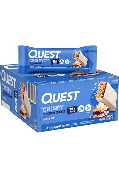 Quest شريط نيوتريشن بلو بيري كوبلاير هيرو، 12 قطعة
