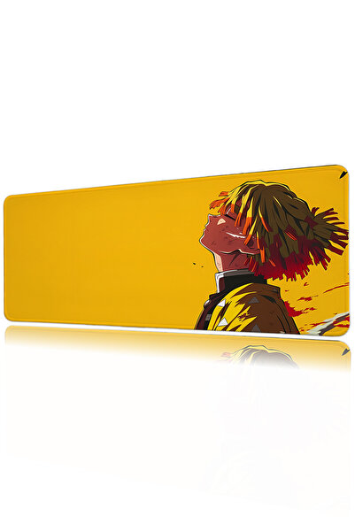 Halura Zenitsu Demon Slayer 40X90 Patterned Digital Printed Gaming Mousepad X...