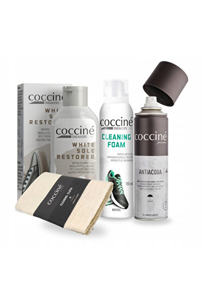Coccine Kit de curatare pentru incaltaminte sport, Coccine, 4 in 1, 150 ml, I...