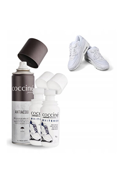 Coccine Set, Coccine, Sneakers Whitener, 75 ml, 2x, Albire pantofilor, Protec...