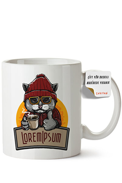 ET ERTAPASSAGE original creative designs Cat Design Printed Porcelain Mug (Do...