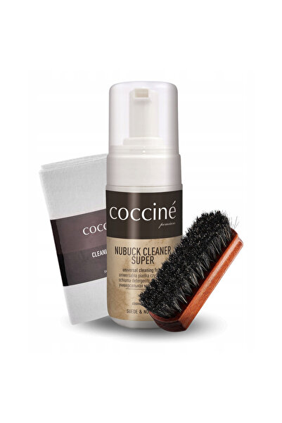 Coccine Kit de curatare a incaltamintei, Coccine, Perie 12 cm, 100 ml, spuma ...