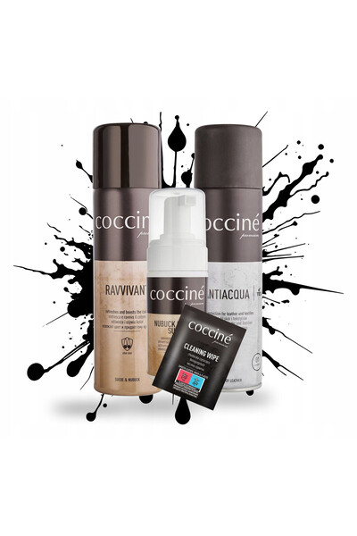 Coccine Kit de curatare, Coccine, 4 in 1, 100ml, 250ml, spuma de curatare, se...