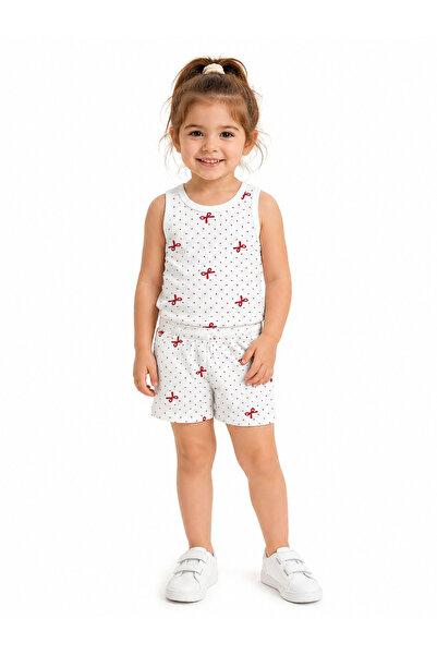 KANGURU KIDS Askılı raporlu pijama takımı