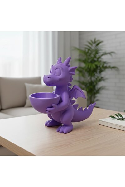OEM Figurină Decorativă Dragon cu Mini Bol pentru Obiecte Mici