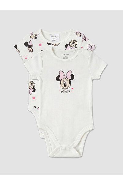 LC Waikiki Body-uri pentru fetițe, imprimate cu Minnie Mouse, pachet de 2