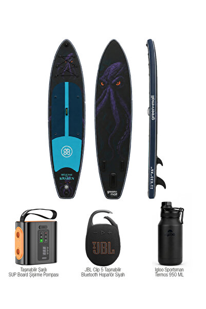 Greenmall Adventure Set – Release The Kraken Şişme SUP Board / Paddle Board 3...