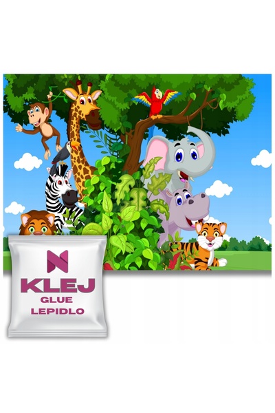 Naklejkomania Fototapet Colorat Pentru Camera Unui Copil Happy Safari 260x390
