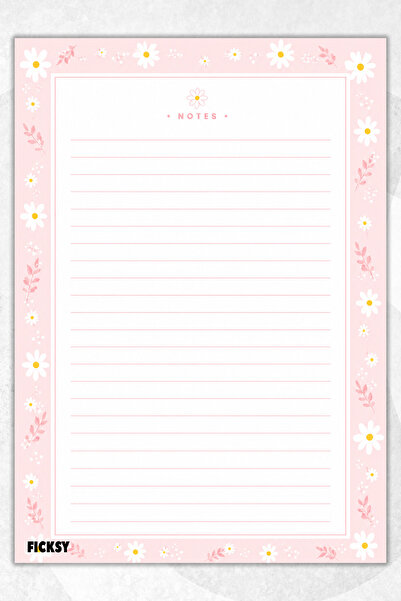 Ficksy A4 Notepad Lined Notebook - 50 Sheets - Memopad - Notepad - Notepad - ...