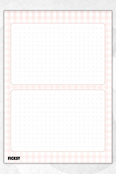 Ficksy A4 Notepad Dotted Notebook - 50 Sheets - Memopad - Notepad - Notepad -...