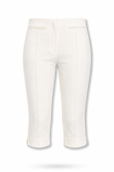 5in1Canpolat Ecru Capri Pants 9020