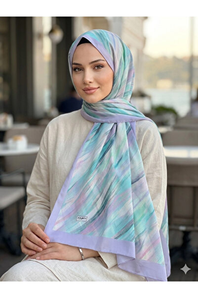 REMOMODA French Silk Shawl Tie-Dye Pattern, High Quality, Supple and Soft