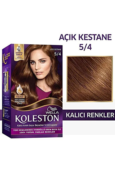 KOLESTON İNTENSE SAÇ BOYASI - 5/4 AÇIK KESTANE